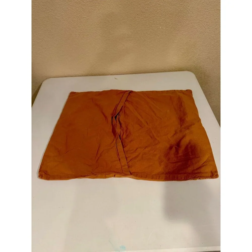 Urban Outfitters Tufted Dot Pillow‎ Sham Rust Orange Cotton Boho Standard Case